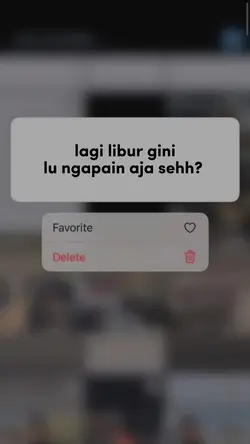 lagi libur gini lu 