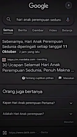hari anak perempuan