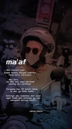 Maaf Aku mundur