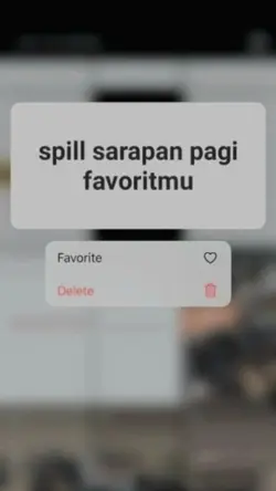 sarapan favorit