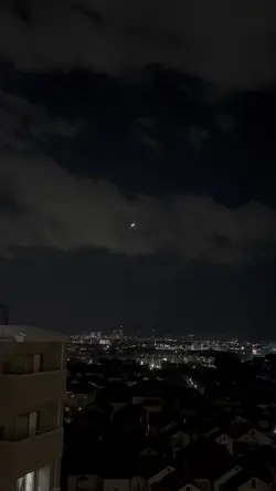 西のお空に三日月🌙さんとお星様⭐️