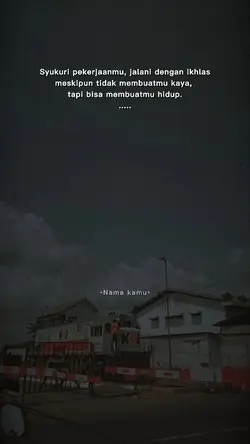 Syukuri Pekerjaan Mu