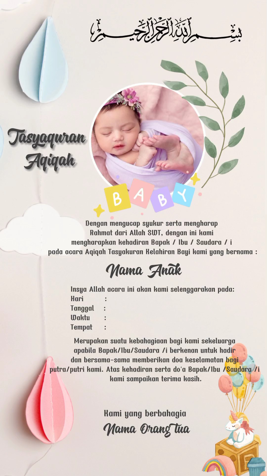 Tasyaquran Aqiqah