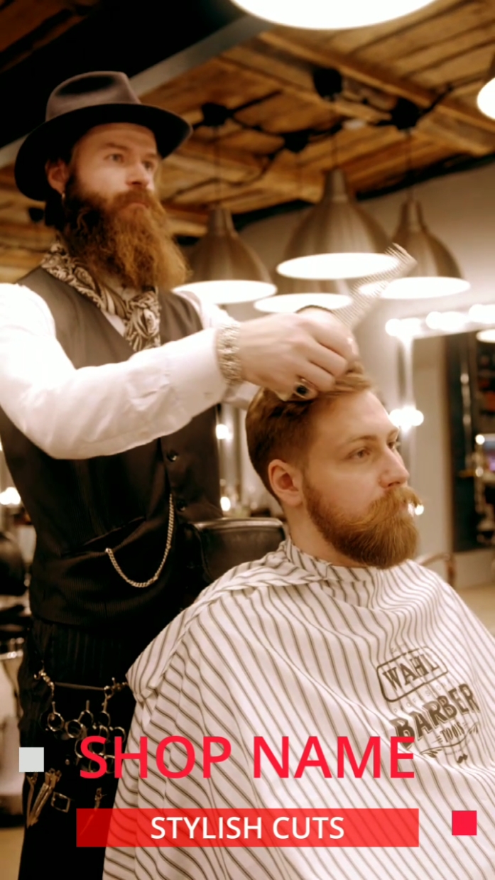 Minimalist Men's Barbershop Promo