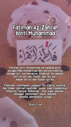 Fatimah Az-zahrah
