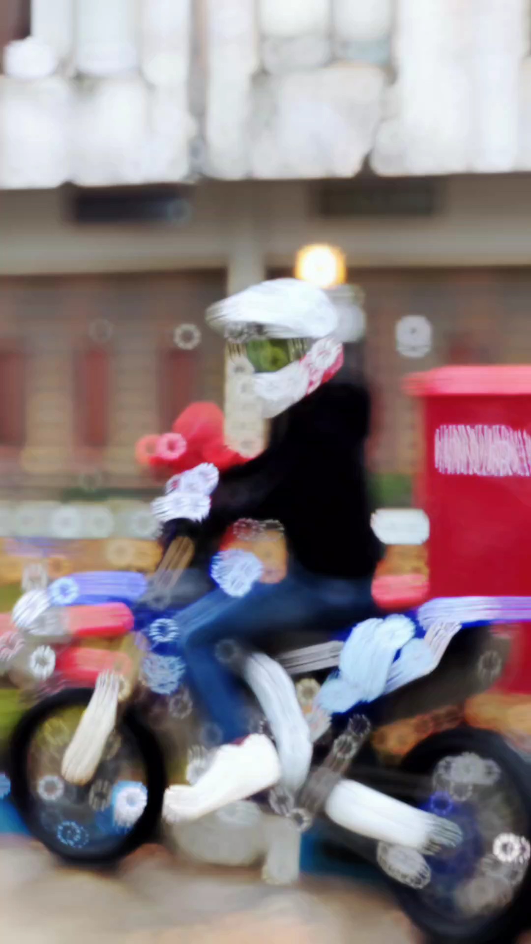 Supermoto con caballitos