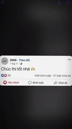 Chúc các bbi thi tốt