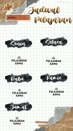 jadwal pelajaran