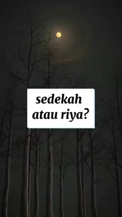 sedekah atau riya