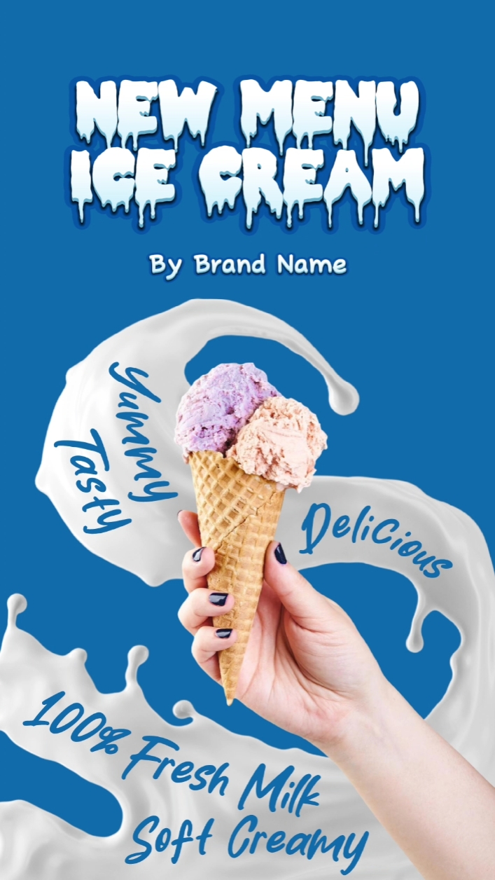 Plantilla de helado
