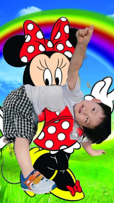 foto bareng Mickey M
