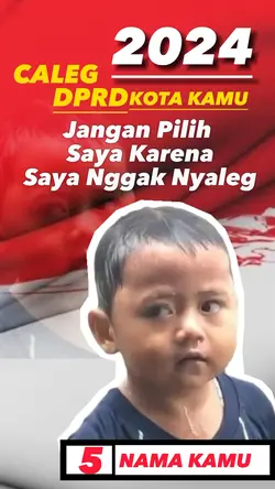 poster caleg versi 