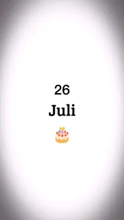 HBD 26 Juli 2022