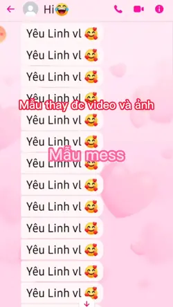 Mẫu mess tình yêu