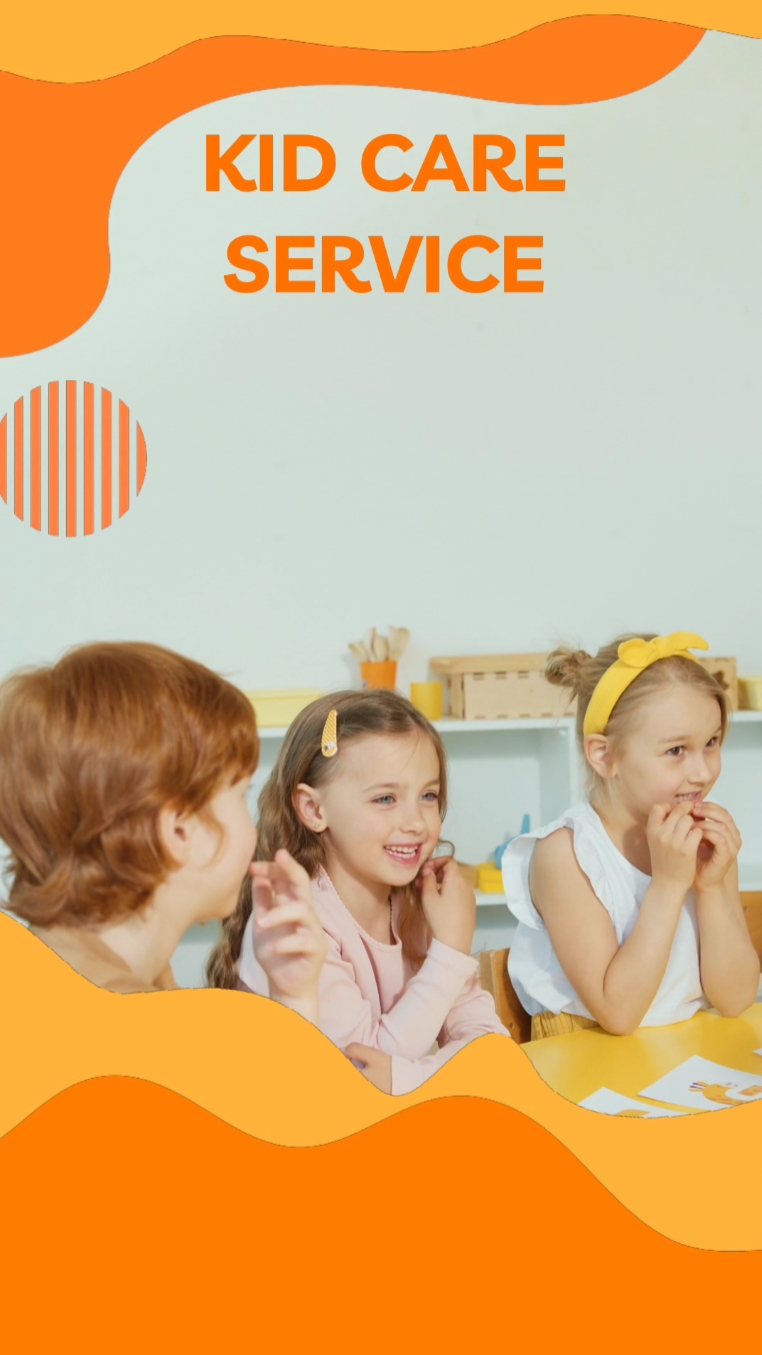 Promoção de serviços de atendimento infantil brilhante