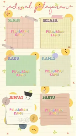 jadwal pelajaran