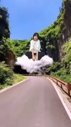 Terbang dengan awan