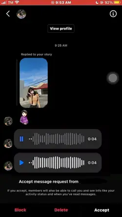 voice message 