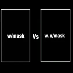 with mask vs without