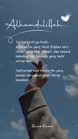 Alhamdulillah syukur