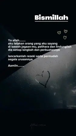 Ya Allah jagalah dia