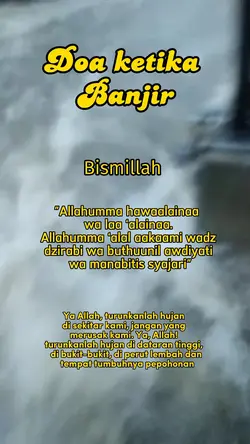 Doa banjir