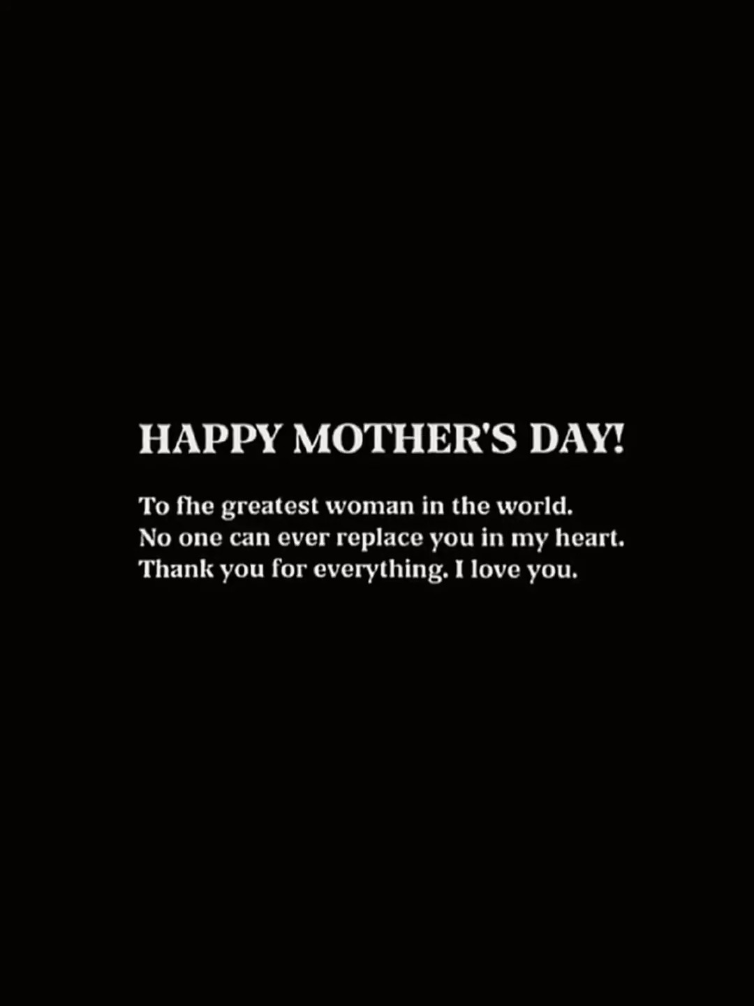 Feliz dia das mães