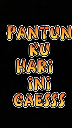 pantun hari ini ges