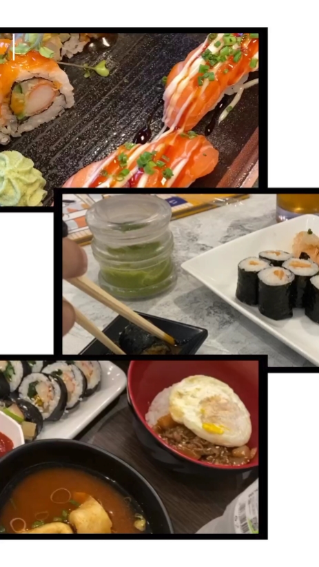 Moldura estética comida