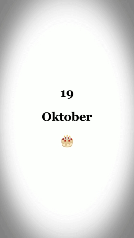 HBD, 19 OKTOBER