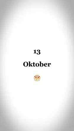 HBD, 13 OKTOBER