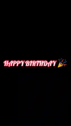 Happy birthday