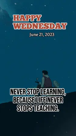 NEVER STOP LEARNING