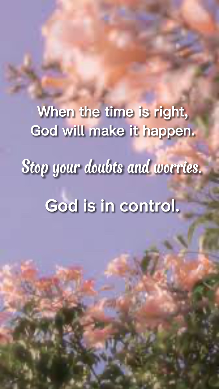 Dios tiene el control