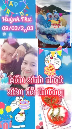 Mẫu sinh nhật cute