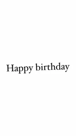 Happy birthday to yo