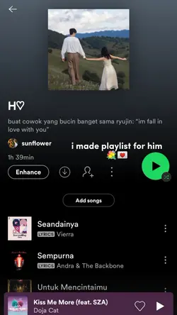i made playlist