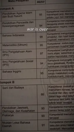 selesai ujian sekola