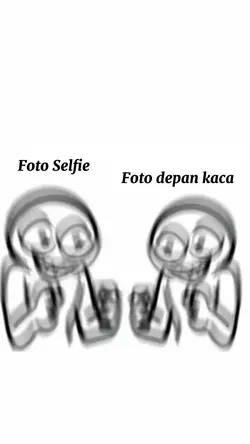 Selfie vs Depan kaca