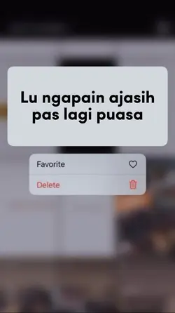 puasa ngapain aja