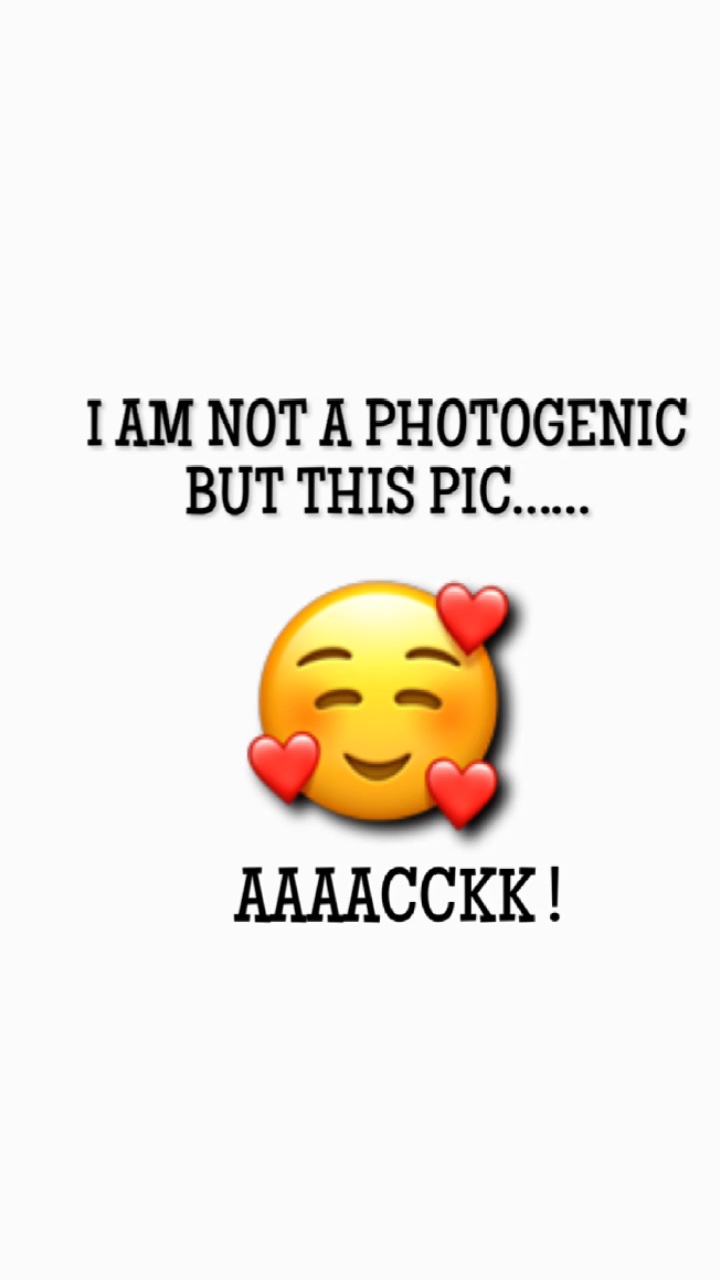 I AM NOT PHOTOGENIC