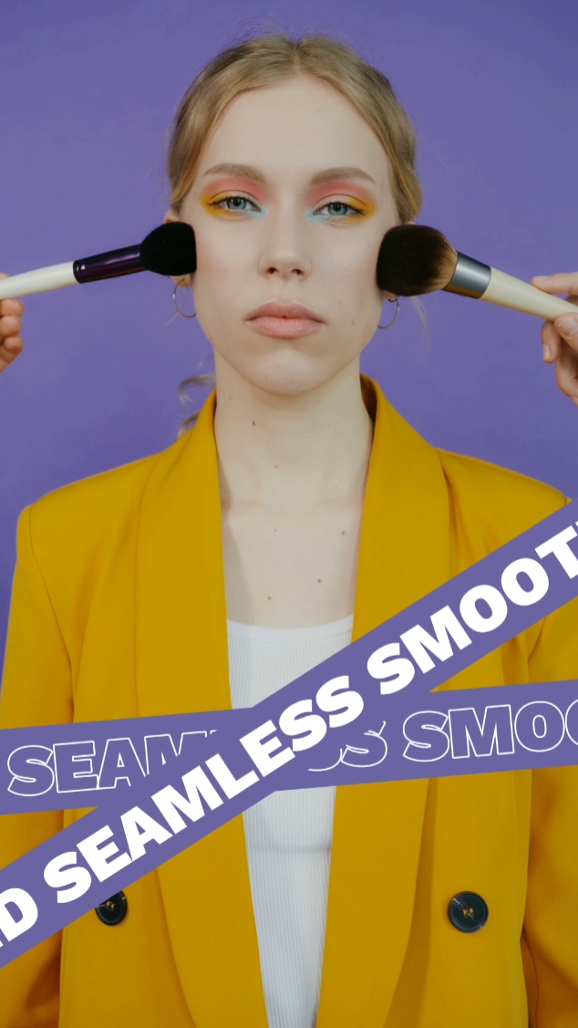 Mostra de produtos de ferramentas de maquiagem