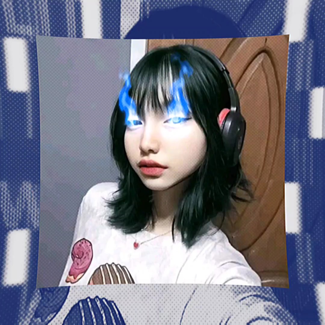 Llamas azules