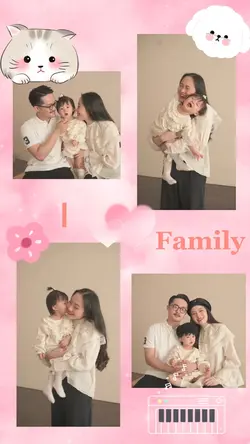 Mẫu gia đình 4 ảnh