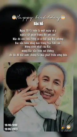 Mẫu Sinh nhật bác hồ