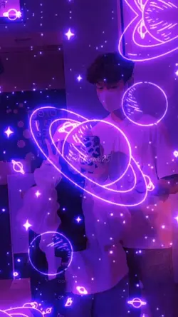 neon purple light