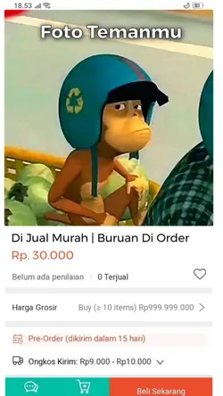 Jual teman di shopee