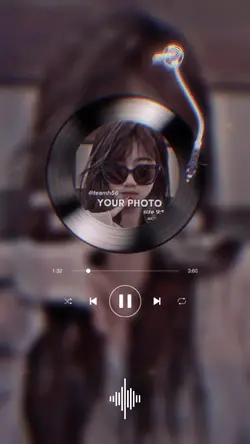 Vinyl disk template