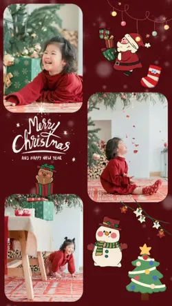 Mẫu 8 ảnh giáng sinh