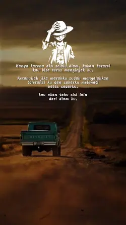 Hanya karna aku diam